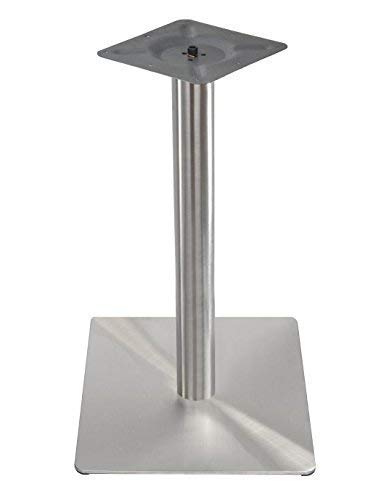 ONPIRA Tischgestell Single Edelstahl Quadratisch 45 x45 cm Untergestell Tischfuß Bistrotisch Bistro Gastro Tisch