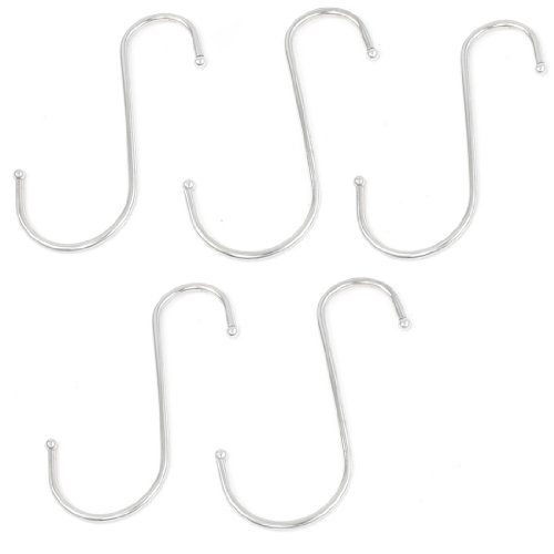 Aexit 5 Stück Edelstahl S Form Silber Ton Ball End Haken Aufhänger für Werkstatt (aab548cdf3f97fd990e7f6320485ea63)
