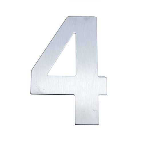 Cablematic NZ04 Nummer 4 zur Beschriftung,, Grau/silberfarben, 8x5x1 cm