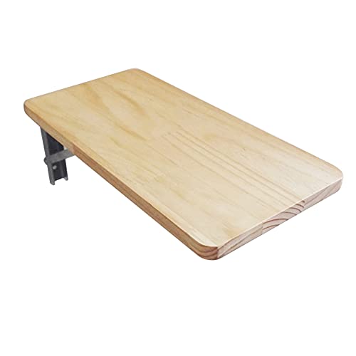 Wandklapptisch, Wandklapptisch, Wandklapptisch für Küche und Wohnzimmer, Halterungen aus Massivholz und Edelstahl. Wandmontierte Tische, zusammenklappbarer Arbeitstisch