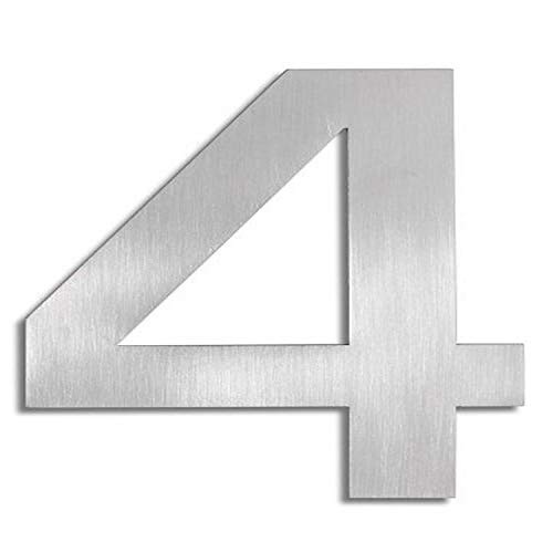 Blomus 68187 Hausnummer 4 Signo, Edelstahl