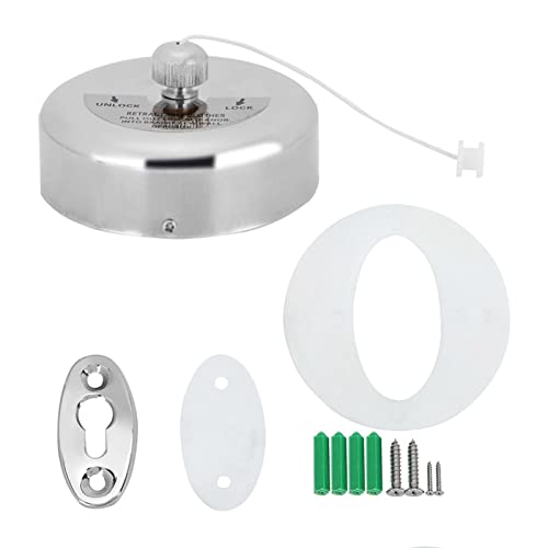 WERTSWF Wäscheleine aus Edelstahl 304, Runde Ausziehbare Wäscheleine, Wäscheleinentrockner mit Robustem, Angepasstem Edelstahlseil, an der Wand Montierte Wäscheleine für Badezimmer, Wäschereihotels