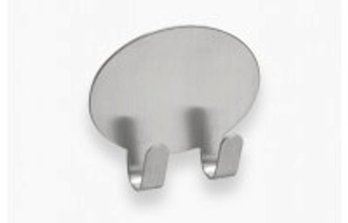 Handtuchhaken mit 2 Haken Edelstahl, selbstklebend