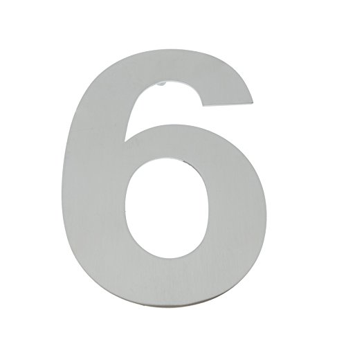 Cablematic NZ26 – Zahl 6 Für Regalbeschriftung aus, 15, Silbergrau