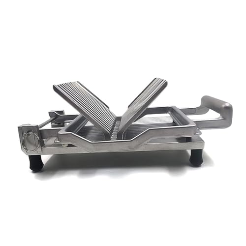 HOUSN Käseschneider Bagel Schneider 10mm 20mm Dicken Manuelle Edelstahl Brotschneider mit Sicherem Draht, Guillotine Käsehobel für Käse, Butter, Toast,Silber