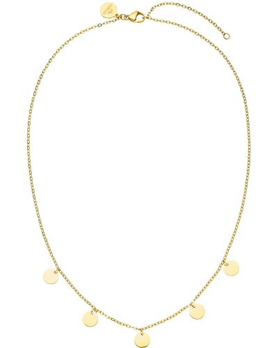 Purelei® Kalea Kette Damen (Gold) – Halskette Damen aus langlebigem Edelstahl – Wasserfeste Kette mit Anhänger – 40-45 cm Länge verstellbar – Halskette für deinen individuellen Look