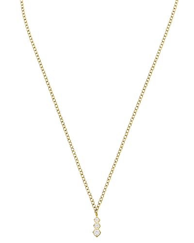 Purelei® Sparkling Kette Damen (Gold) – Halskette Damen aus langlebigem Edelstahl – Wasserfeste Kette mit Anhänger – 40–45 cm Länge verstellbar – Halskette für deinen individuellen Look