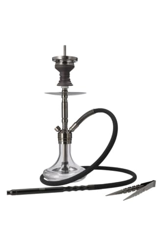INVI PARADOX Edelstahl Shisha | Das Komplett Set ! (Silber/Shiny Clear)