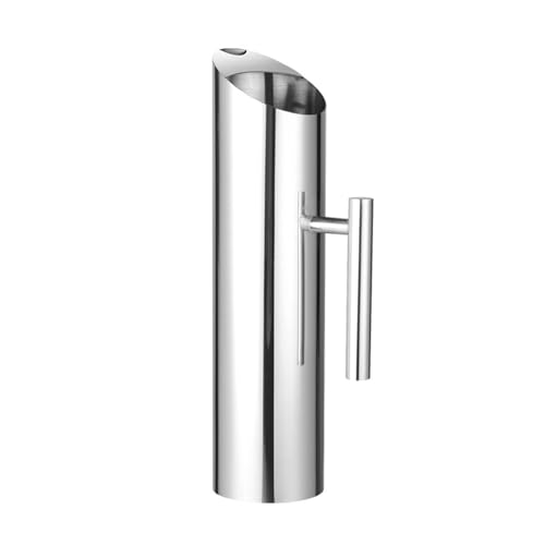 HOUSN Weinkaraffe Wasserkocher Aus Edelstahl Wasserkessel Wasserkrug Cocktail Wasserkocher Weinkessel Saftkessel Aus Edelstahl Groß Saftkrug,Silber