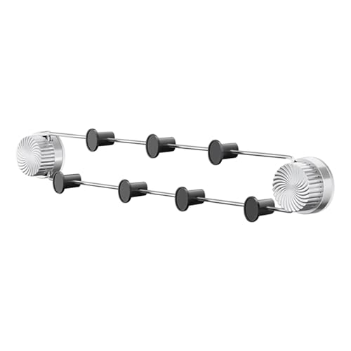 Türhaken – Saugnapf-Garderobenständer, Edelstahl, multifunktionaler Organizer für Badezimmer, Veranden, Schrank