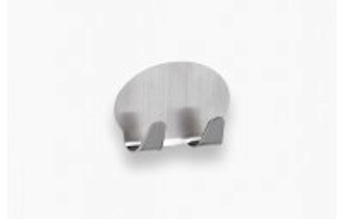 2 Haken Edelstahl selbstklebend