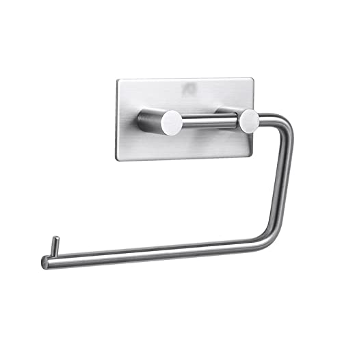 Gaxcent Toilettenpapierhalter, Wand Edelstahl Toiletten Papier Rollen Halter Rollenpapierhalter Tissue Handtuchhalter Für Badezimmer WC,Silber