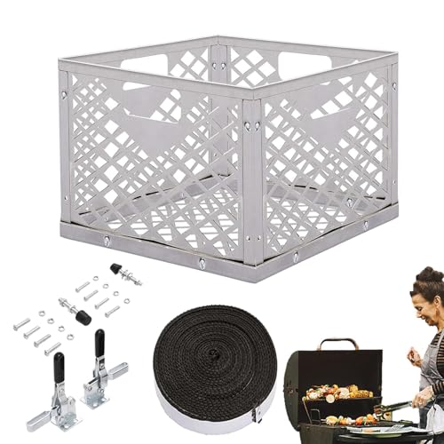 Mod Kit Raucher, Mod Kit für Raucher, Mod Kit aus Edelstahl, Modifikationsset für Grill - Mod Dichtungswerkzeug mit Kohlekorb Zubehör für Raucher Ersatz