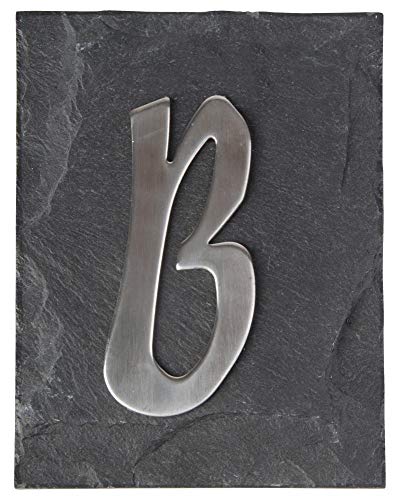 Esschert Design Buchstabe B aus, Schriftbild Kreide, ca. 5 cm x 10 cm