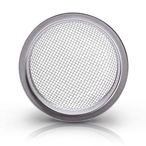 K King'z® Shisha Sieb [1 STK.] | Shisha Kopf Sieb mit 22 mm Durchmesser | Kaminkopf Sieb aus hochwertigem V2A Edelstahl für eine intensivere Geschmackssteigerung - 100% Rostfrei | Inclusive eBook