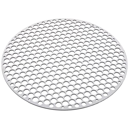 UTHCLO Runder Grillrost 20 Cm Grillzubehör Aus Edelstahl Ideal Für Gemüse Grillen Passt in Kugelgrill Mit Deckel Robustes Grill Drahtgitter Netz Grillgitter