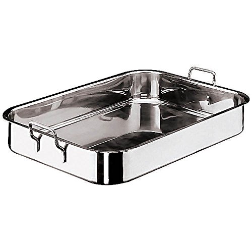 Paderno – Heavy rechteckig Bratreine, feste Griffe S/Stahl
