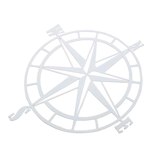 Cabilock Edelstahl Kompass Design Hängedekoration Für Zuhause Stilvolle Eisenkunst Für Wand Und Türdekoration Modernes Deko Accessoire Ideal Für Nautische Wohnräume