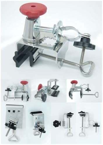 holly 2 x Balkon - Edelstahl - Sonnen - SCHIRMHALTER - UNIVERSAL Duo-FUNKTIONSHALTER 360 ° DREHBAR - FÜR SCHIRMSTÖCKE BIS 38 mm Ø an Geländern - runden eckigen Elementen bis 60 mm Ø -