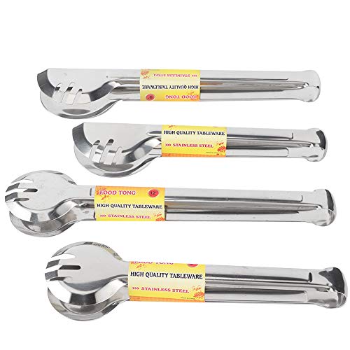 Küchenzange, Kochzange, Verschließbare Lebensmittelzange aus Metall, Rutschfester Griff, Geeignet Zum, Salat,, Braten, Backen